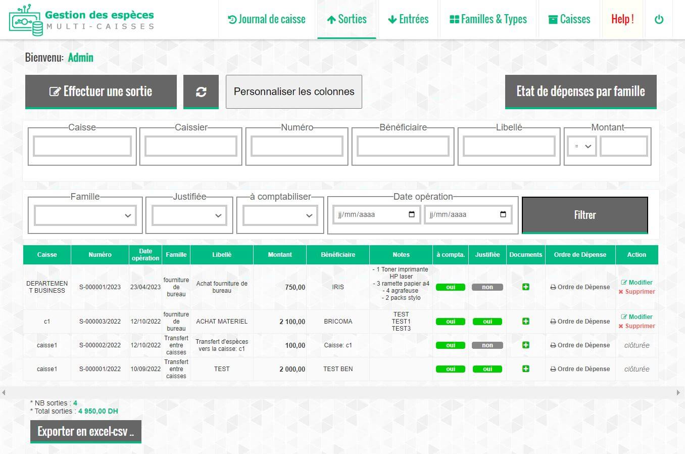 gestion de caisse maroc